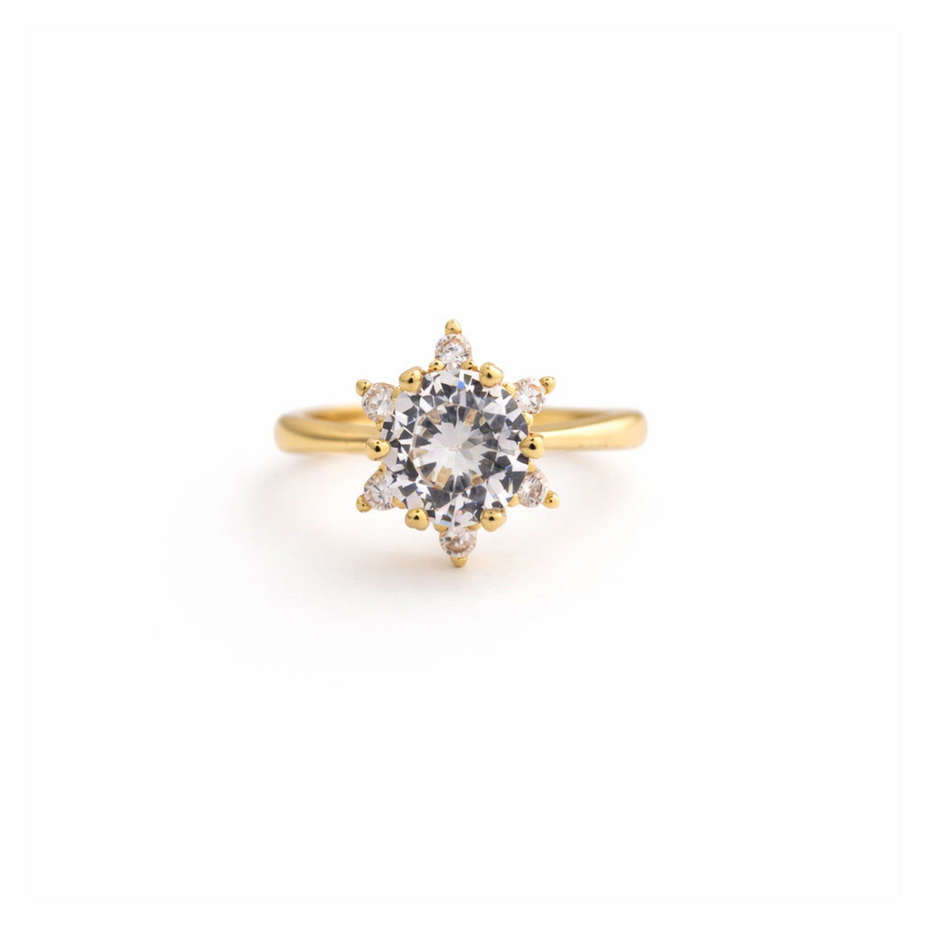 Classic Solitaire Adjustable Ring