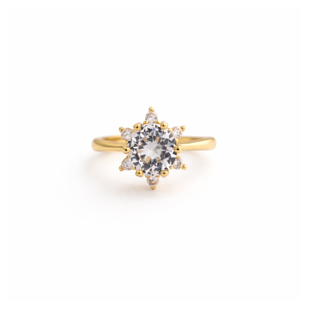 Classic Solitaire Adjustable Ring