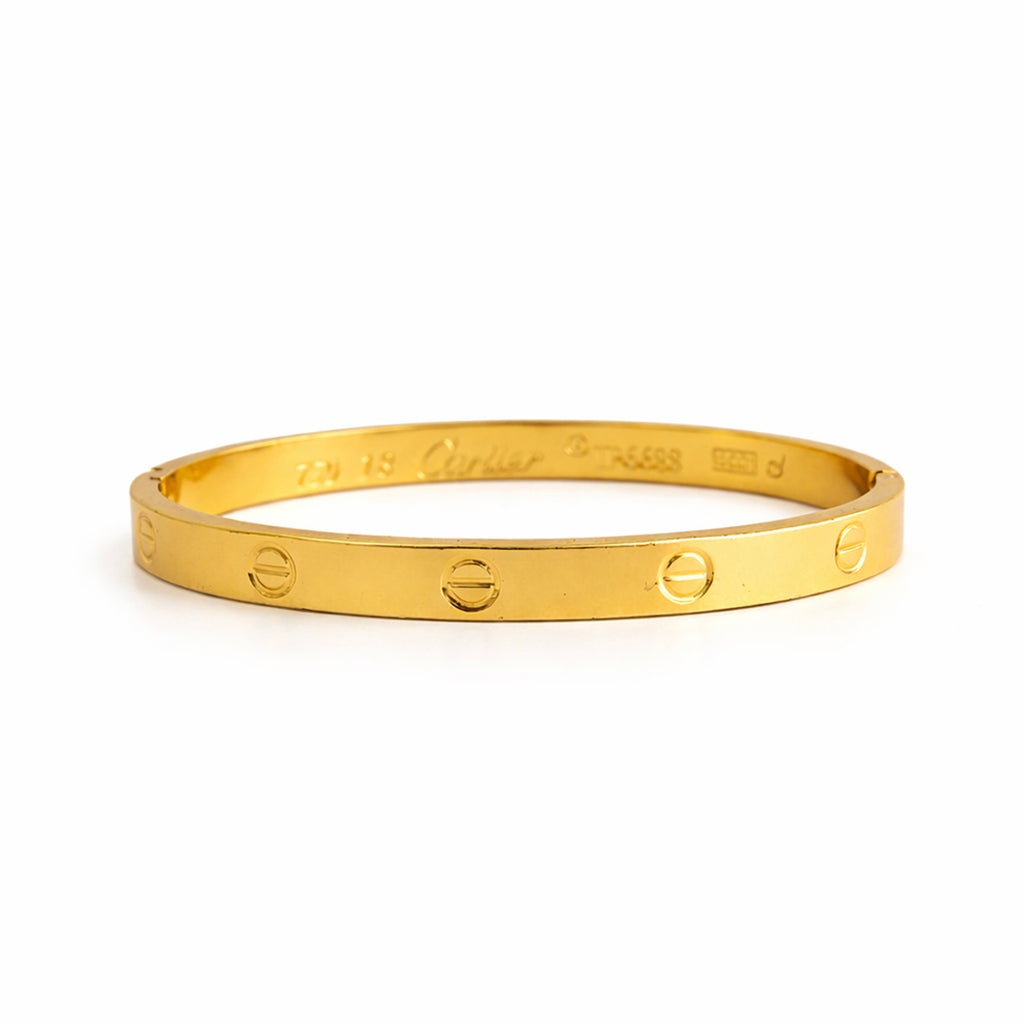 Classic Luxe Screw Motif Bangle