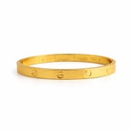 Classic Luxe Screw Motif Bangle