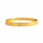 Classic Luxe Screw Motif Bangle