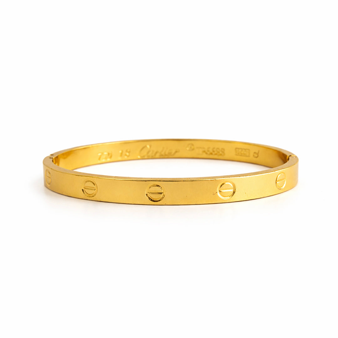 Classic Luxe Screw Motif Bangle