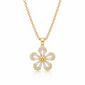 Crystal Petal Flower chain with pendant