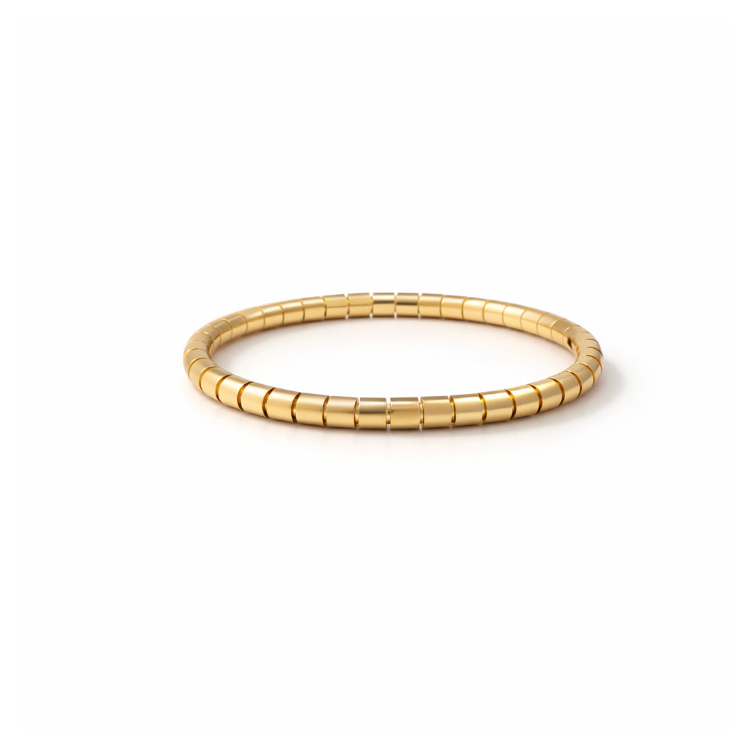 Celeste Textured Gold Bangle