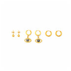 Golden Evil Eye Ear set Earrings