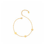 Celeste Minimal Gold Disc Anklet