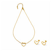 twisted heart Necklaces set