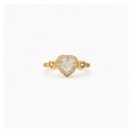 Heart Whisper Crystal Accent Ring