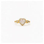 Heart Whisper Crystal Accent Ring