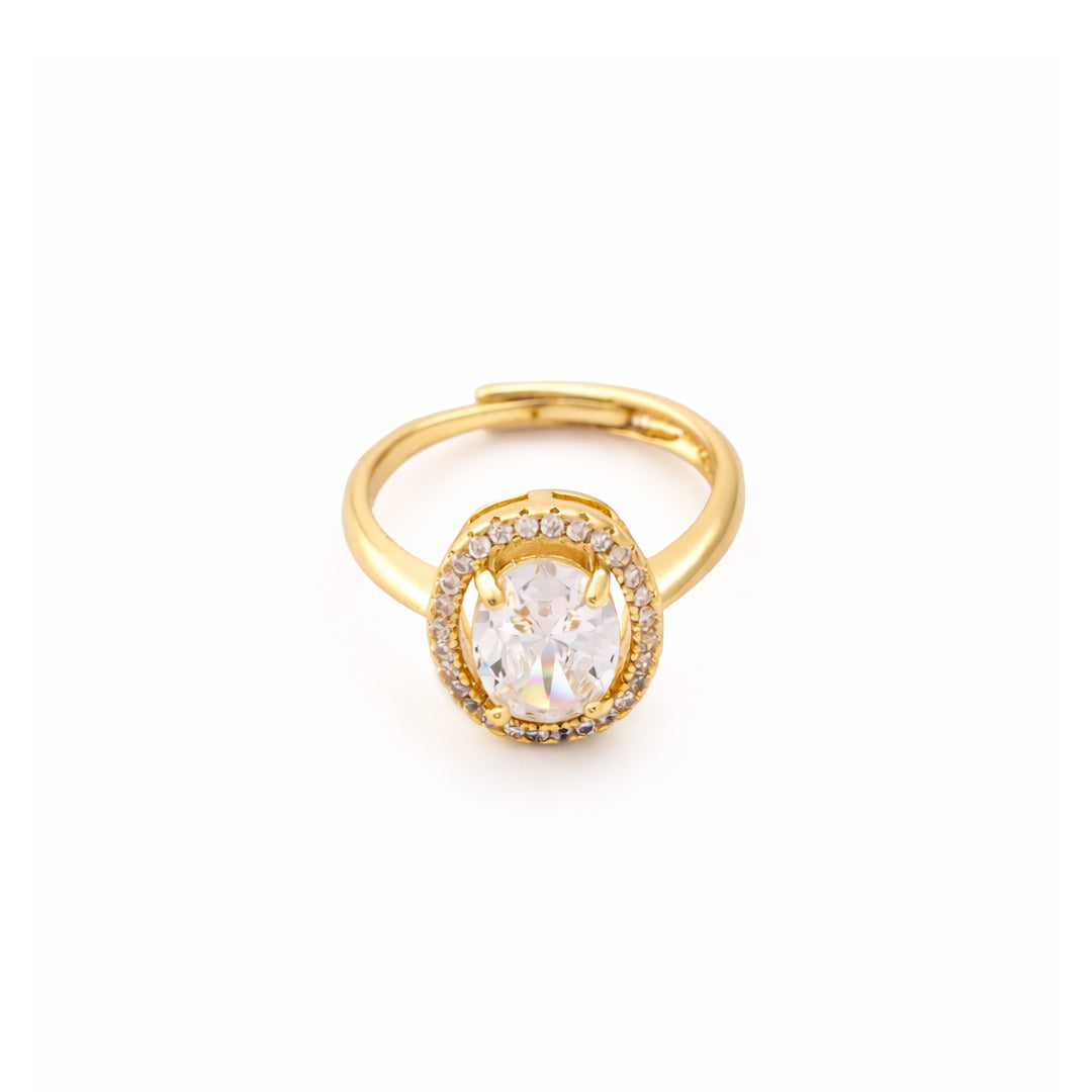 Twilight Loop Crystal Open Ring