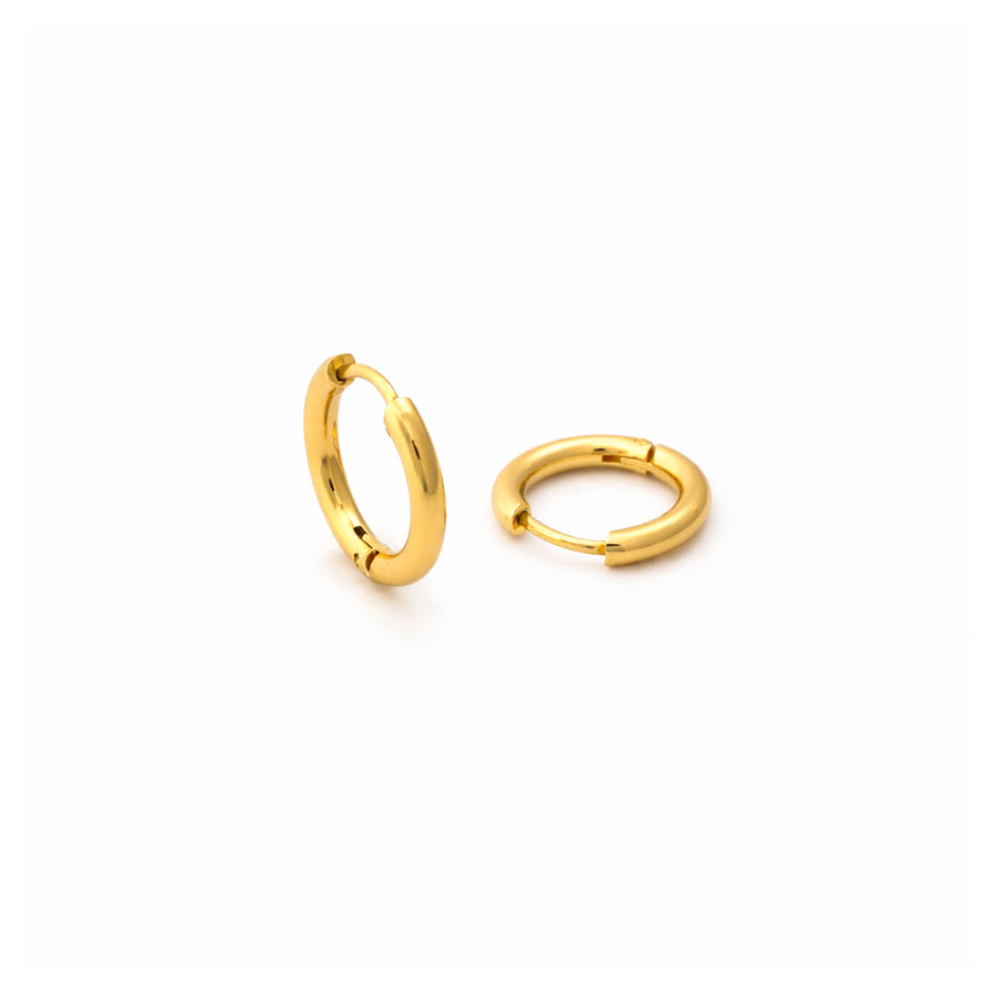 Sleek Luna Thin Huggie Hoops