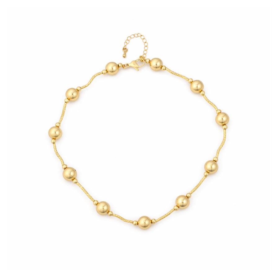 gold ball long Necklaces