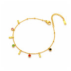 Celeste Infinity Gem Anklet