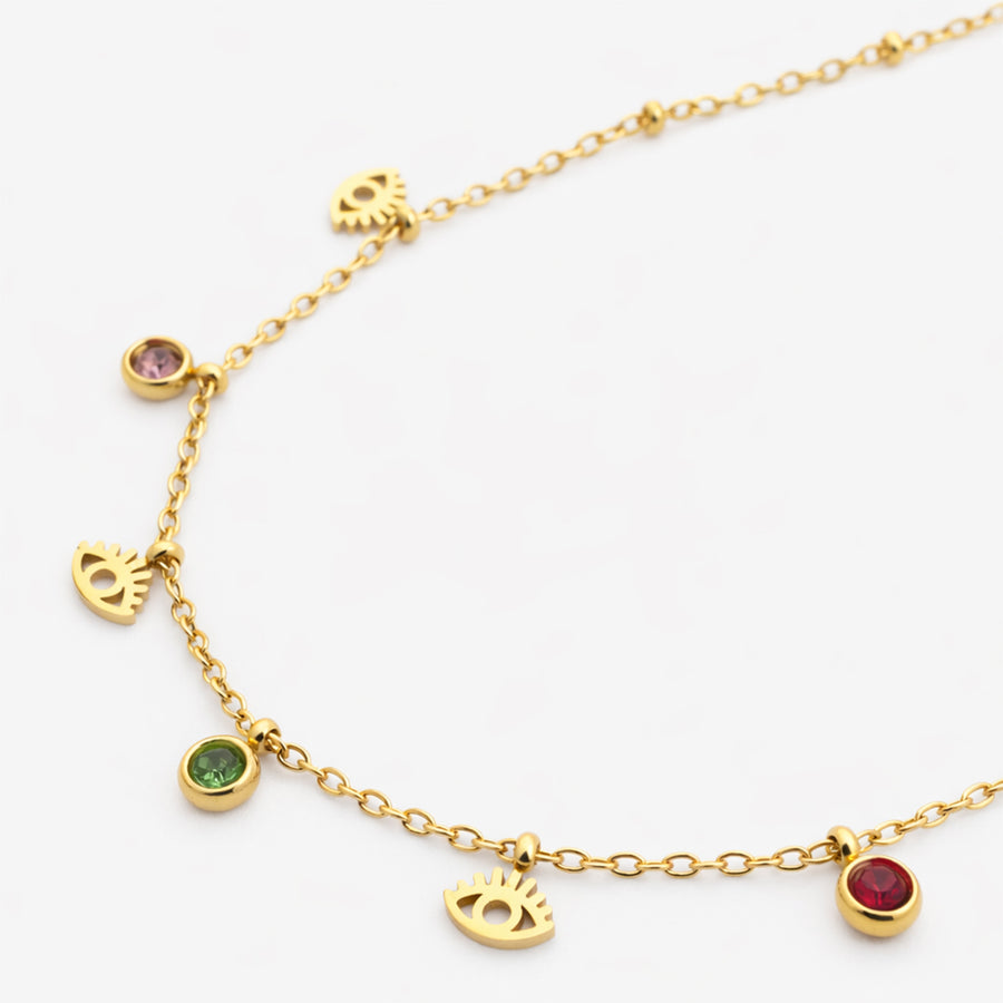 Aurelia Evil Eye Charm Anklet