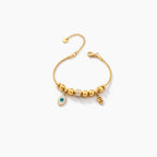 Golden evil eye charm Bracelet
