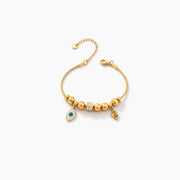 Golden evil eye charm Bracelet