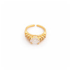 Regal Solitaire Adjustable Ring