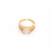 Regal Solitaire Adjustable Ring