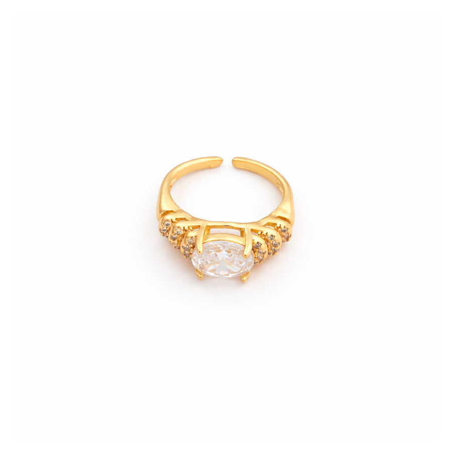 Regal Solitaire Adjustable Ring