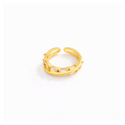 Linked Halo Adjustable Ring