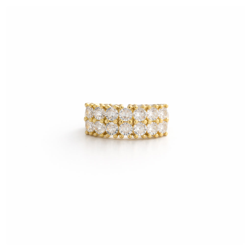 Luxe Crystal Row Ring