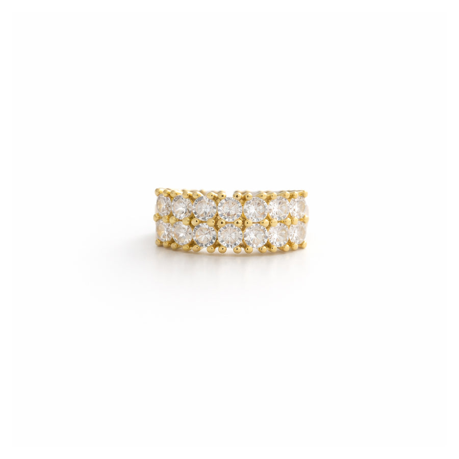 Luxe Crystal Row Ring