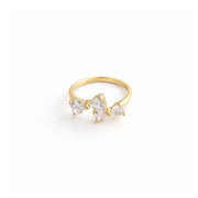 Twin Bow Adjustable Ring