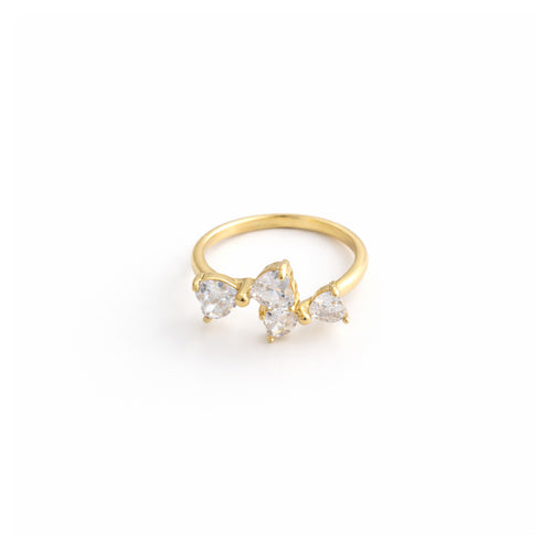 Twin Bow Adjustable Ring