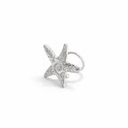 adjustable sterling silver starfish earcuff