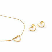 twisted heart Necklaces set