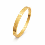 Classic Luxe Screw Motif Bangle