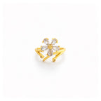 Crystal Bloom Adjustable Ring
