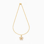 Crystal Petal Flower chain with pendant