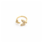 Twin Butterfly Adjustable Ring