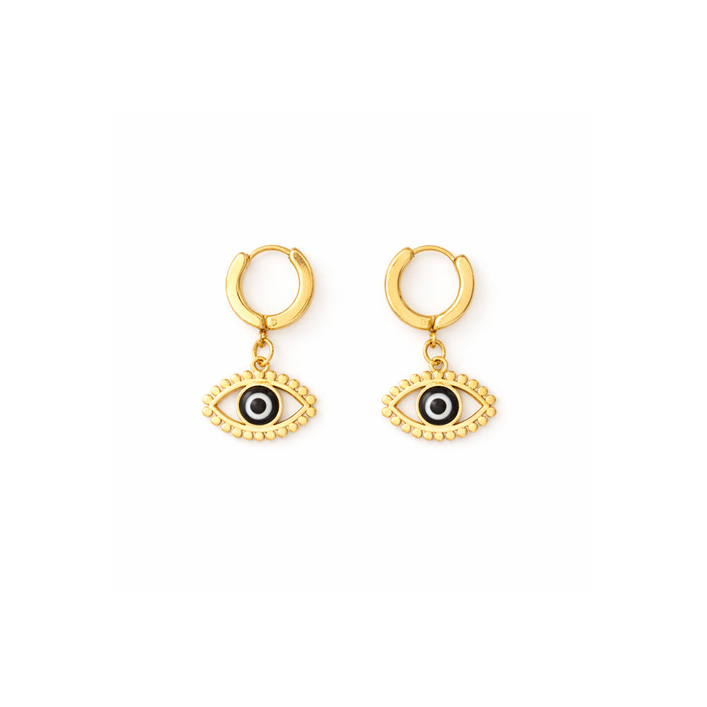 Golden Evil Eye Ear set Earrings