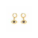 Golden Evil Eye Ear set Earrings