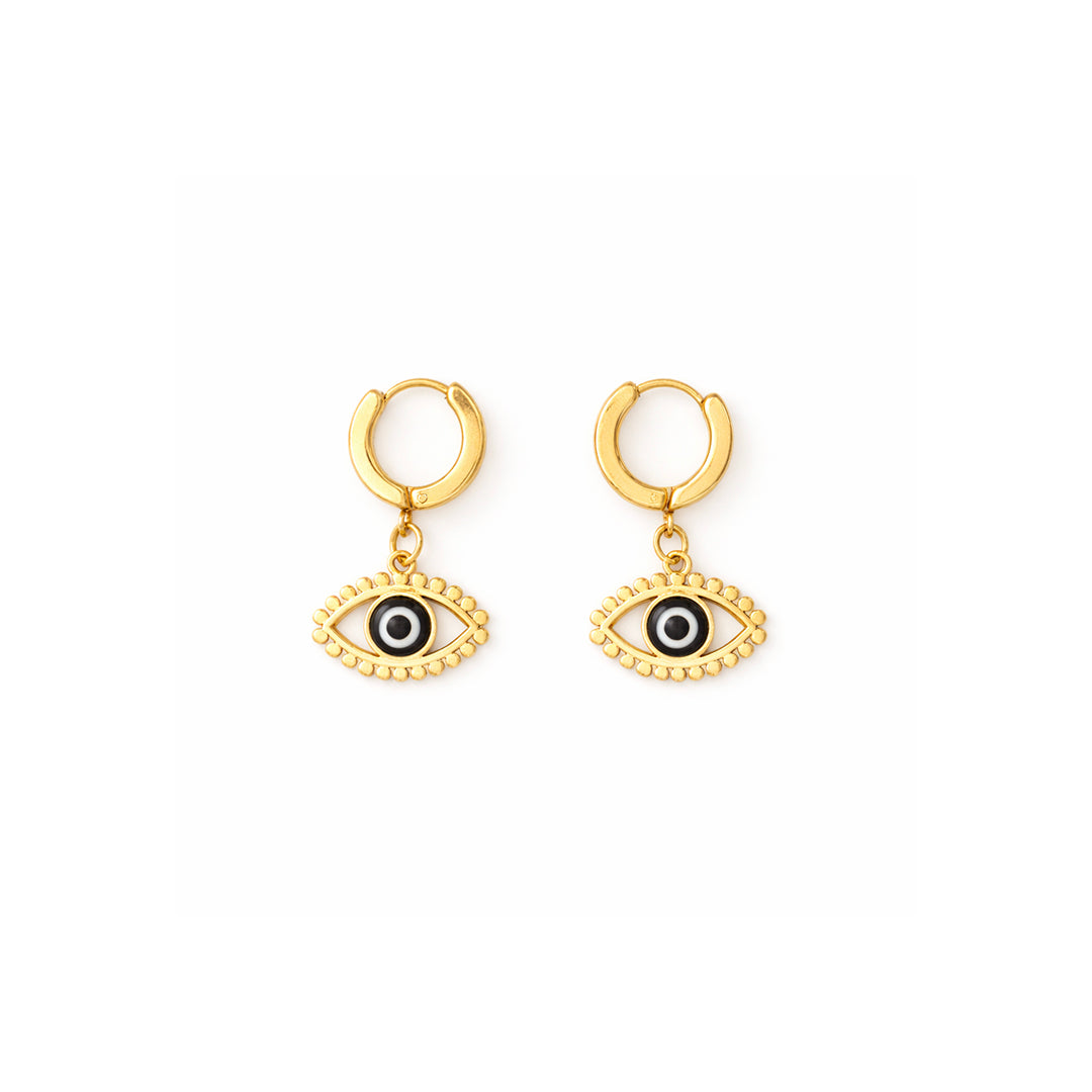 Golden Evil Eye Ear set Earrings
