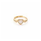 Heart Whisper Crystal Accent Ring