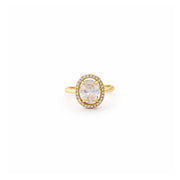 Twilight Loop Crystal Open Ring