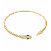 Emerald Eye Serpent Choker