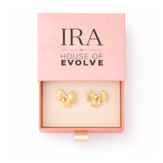 Aurora Fold Bow Stud Earrings