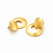 Moonlight Gold Disc Earrings