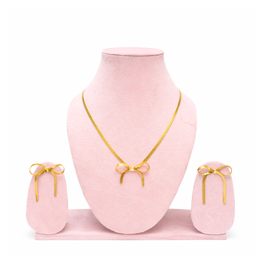 Flutter Knot Statement Necklaces Set