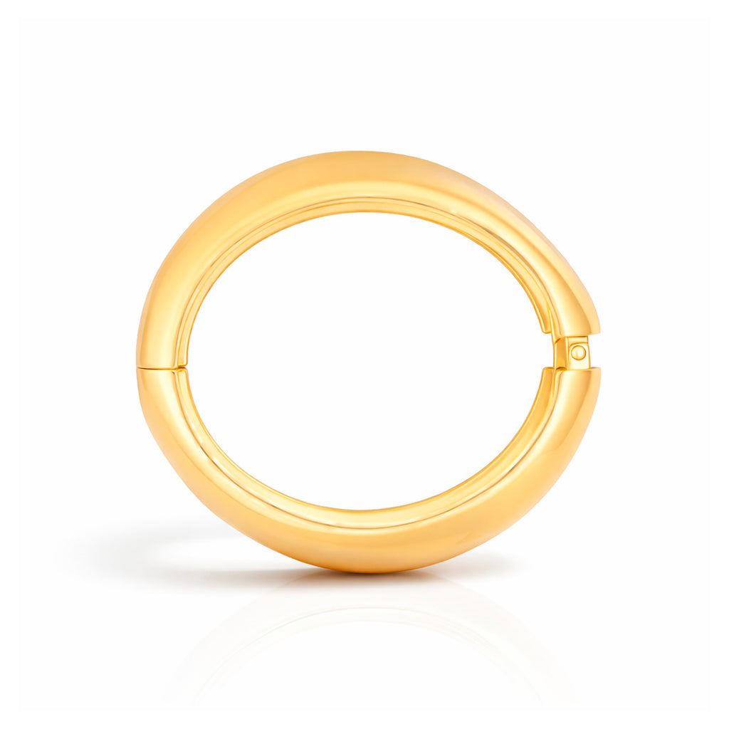 Linea Textured Gold Cuff Bangle