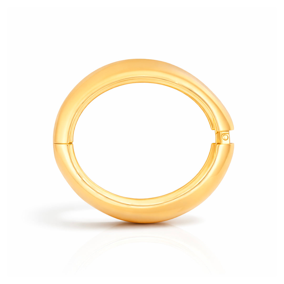 Linea Textured Gold Cuff Bangle