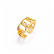 Linked Glow Adjustable Ring
