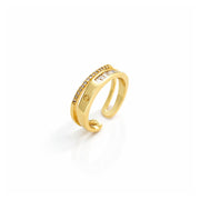 Layered Spark Adjustable Ring