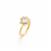 Classic Solitaire Adjustable Ring