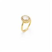 Twilight Loop Crystal Open Ring