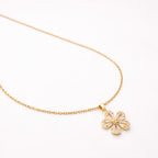 Crystal Petal Flower chain with pendant